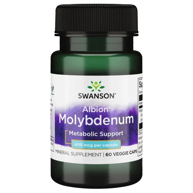 Swanson Albion Molybdenum, 400mcg - 60 vcaps