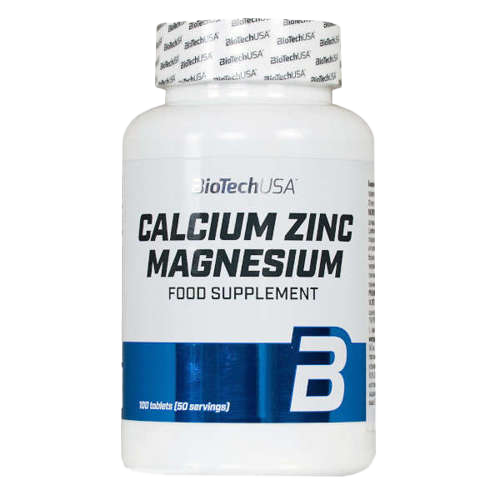 BioTechUSA Calcium Zinc Magnesium - 100 tablets