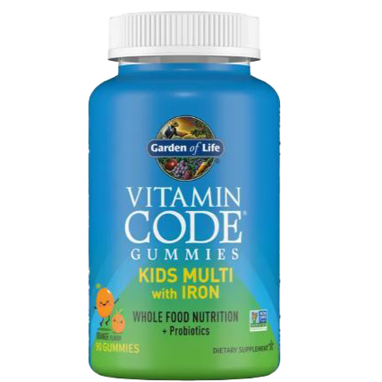 Garden of Life Vitamin Code Kids Multi with Iron Orange  90 gummies