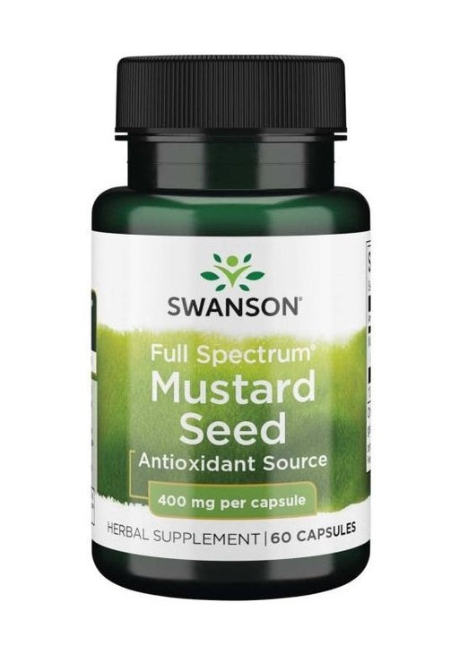 Swanson Full Spectrum Mustard Seed, 400mg 60 caps - Health and Wellbeing at MySupplementShop by Swanson