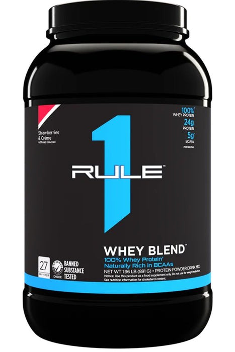 Rule One R1 Whey Blend, Strawberries & Creme - Sports Supplements at MySupplementShop by Rule1
