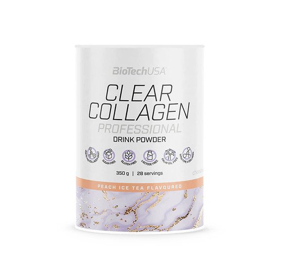 BioTechUSA Clear Collagen Professional, Peach Ice Tea - 350g - Sports Supplements at MySupplementShop by BioTechUSA