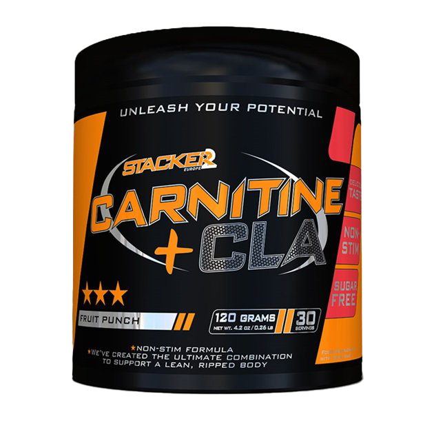 Stacker2 Europe Carnitine + CLA, Fruit Punch - 120g