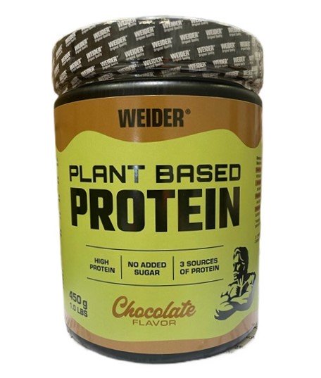 Weider Plant Based Protein, Chocolate 450g - Sports Nutrition at MySupplementShop by Weider