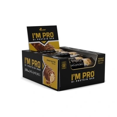 Olimp Nutrition I'm Pro Protein Bar, Peanut Butter 15 x 40g - Sports Nutrition at MySupplementShop by Olimp Nutrition