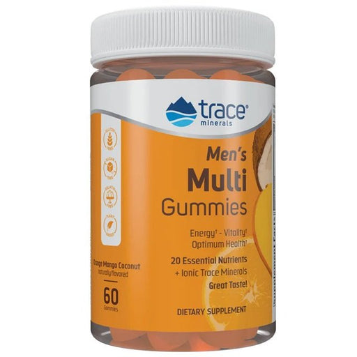 Trace Minerals Men's Multigummies, Orange Mango Coconut 60gummies - Sports Supplements at MySupplementShop by Trace Minerals