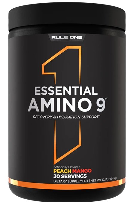 Essential Amino 9, Peach Mango (EAN 196671008404) - 345g - Default Title - Sports Nutrition at MySupplementShop by Rule One