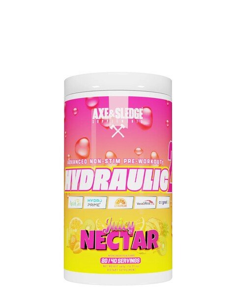 Axe & Sledge Hydraulic V2 Non-Stim Pre-Workout 464g - Juicy Nectar - Pre & Post Workout at MySupplementShop by Axe & Sledge