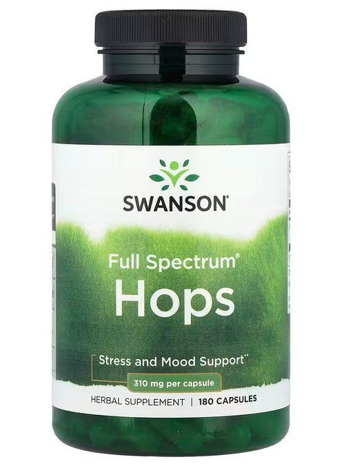 Swanson Full Spectrum Hops, 310mg 180 caps