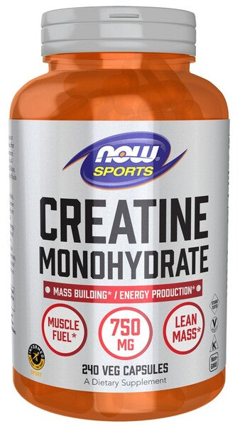 NOW Foods Creatine Monohydrate, 750mg - 240 vcaps