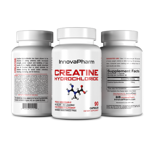 InnovaPharm Creatine Hydrochloride 90 caps - Creatine Capsules at MySupplementShop by Innovapharm