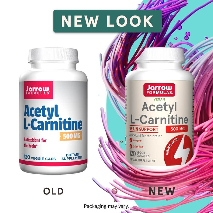 Jarrow Formulas Acetyl L-Carnitine 500mg 120 Veggie Capsules - Amino Acids and BCAAs at MySupplementShop by Jarrow Formulas
