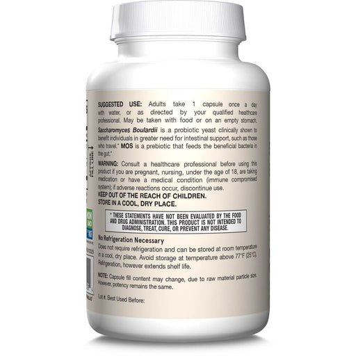 Jarrow Formulas Saccharomyces Boulardii + MOS 5 Billion CFU 180 Veggie Capsules - Health and Wellbeing at MySupplementShop by Jarrow Formulas