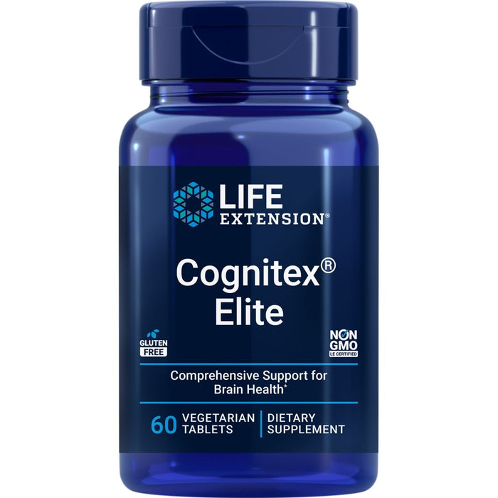 Life Extension Cognitex Elite 60 Vegetarian Tablets - Health and Wellbeing at MySupplementShop by Life Extension