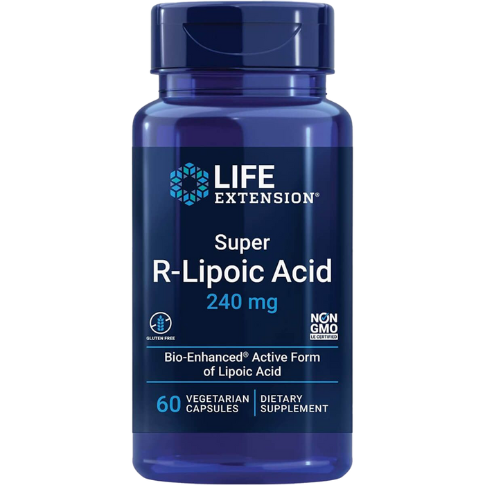 Life Extension Super R-Lipoic Acid 240 mg 60 Vegetarian Capsules