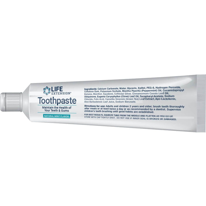 Life Extension Toothpaste Mint Flavour 4oz - Mouthwash at MySupplementShop by Life Extension