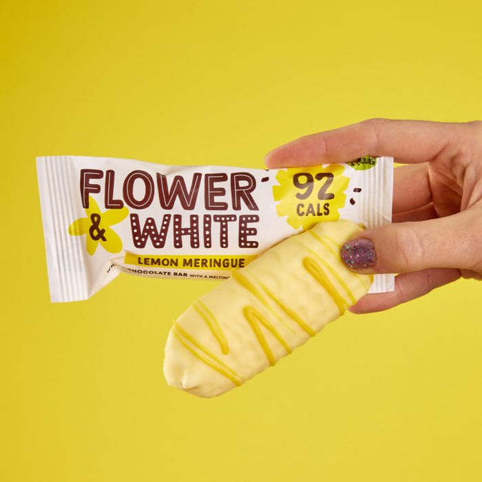 Flower&White Meringue Bar 12x20g - Lemon - Health Foods at MySupplementShop by Flower & White