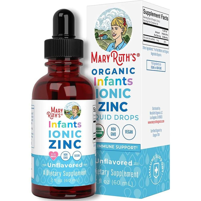 MaryRuth Organics Organic Infant Ionic Zinc Liquid Drops  60 ml. - Vitamins & Minerals at MySupplementShop by MaryRuth Organics