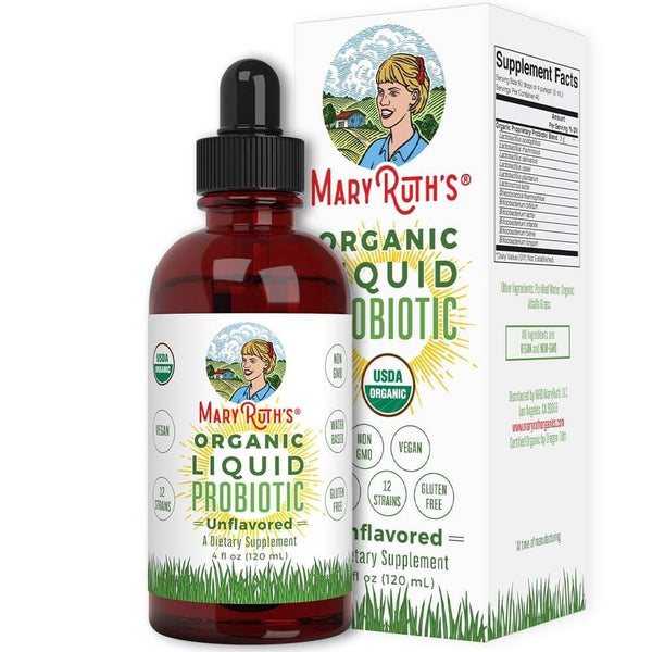 MaryRuth's Probiotic Drops (Unflavoured) 120ml, 4 oz - Digestive Health at MySupplementShop by Mary Ruth