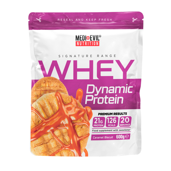 Medi-Evil Whey Dynamix Protein 600g - Caramel Biscuit - Protein Powder at MySupplementShop by Medi-Evil Nutrition