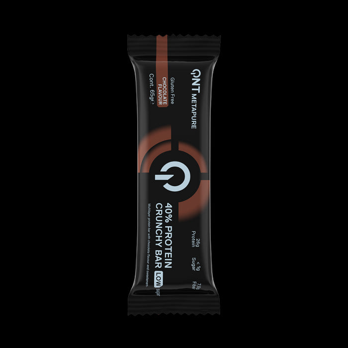 QNT Metapure Crunchy Protein Bar 12 x 65g - Sports Nutrition at MySupplementShop by QNT