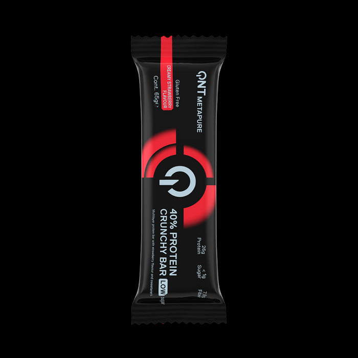 QNT Metapure Crunchy Protein Bar 12 x 65g - Sports Nutrition at MySupplementShop by QNT