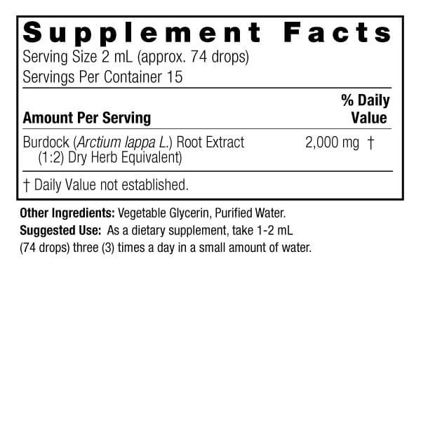 Nature's Answer Burdock Root 2,000mg 1 Oz (30ml) - Overall Health at MySupplementShop by Nature's Answer