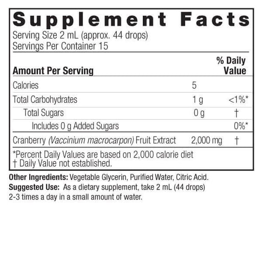 Nature's Answer Cranberry Extract 10,000mg 1 Oz (30ml) - Bladder Health at MySupplementShop by Natures Answer Inc