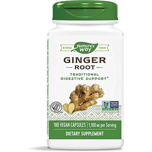 Nature's Way Ginger Root 1,100mg 180 Vegan Capsules - Digestive Health at MySupplementShop by Nature's Way