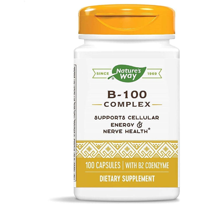 Nature's Way Vitamin B-100 Complex 100 Capsules - Skin Care at MySupplementShop by Nature's Way