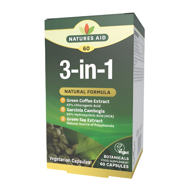 Natures Aid 3-in-1 Natural Formula 60 Caps