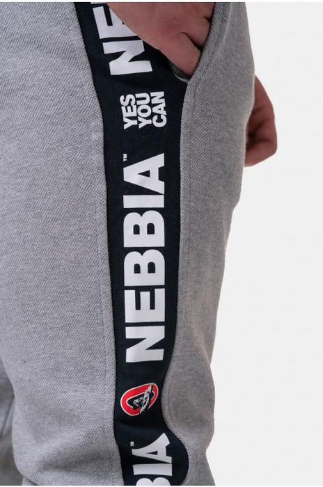 Nebbia Golden Era Sweatpants 196 Light Grey - Medium - Sweatpants at MySupplementShop by Nebbia