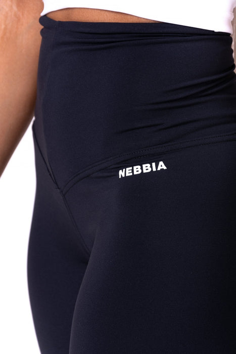 Nebbia High Waist Road Hero Biker Shorts 683 - Black - Biker Shorts at MySupplementShop by Nebbia