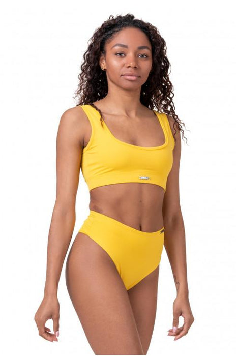 Nebbia Miami Sporty Bikini Bralette 554 - Yellow - Medium - Bikini Bralette at MySupplementShop by Nebbia