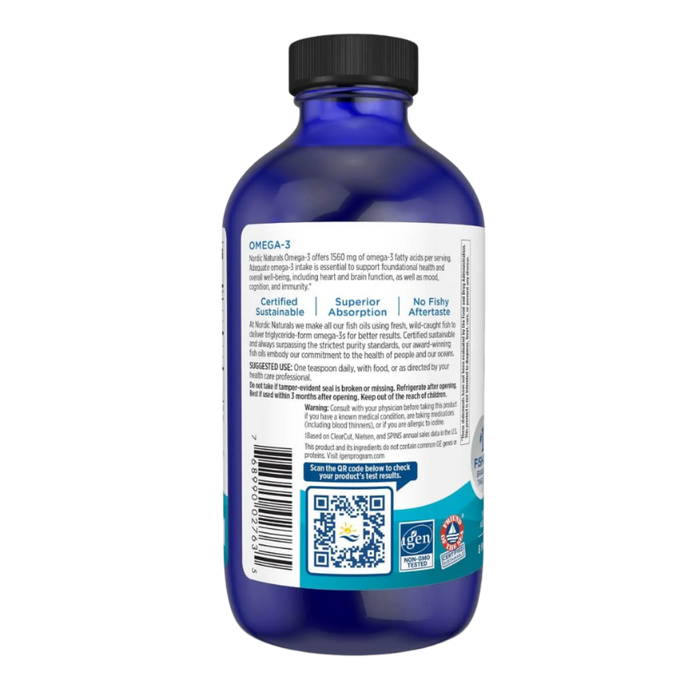 Nordic Naturals Omega-3, 1560 mg Zitrone – 237 ml.