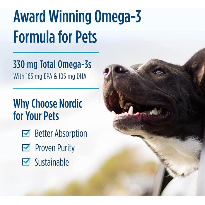Nordic Naturals Omega-3 Pet 180 Softgels - Pet supplements at MySupplementShop by Nordic Naturals