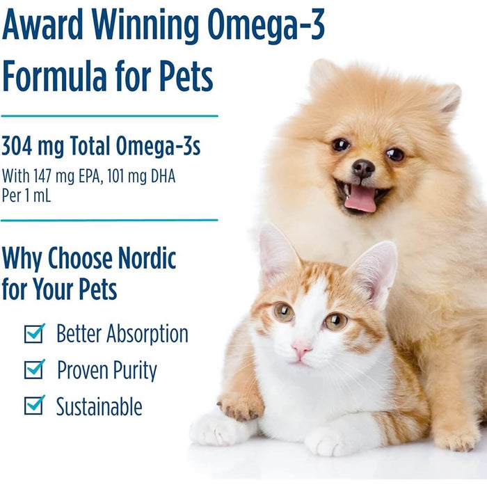 Nordic Naturals Omega-3 Pet 2 fl oz - Pet supplements at MySupplementShop by Nordic Naturals