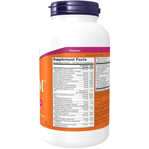 NOW Foods ADAM Men's Multivitamin 180 Softgels - Vitamins & Minerals at MySupplementShop by NOW Foods