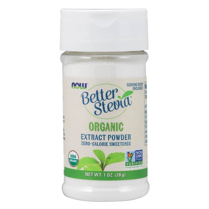 NOW Foods Better Stevia Organic Extract Powder 1oz (28g) - Health Foods at MySupplementShop by NOW Foods