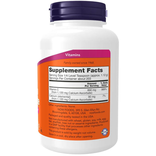 NOW Foods Calcium Ascorbate Powder 8oz - Vitamins & Minerals at MySupplementShop by NOW Foods