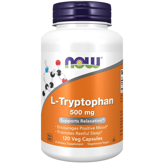 NOW Foods L-Tryptophan 500 mg 120 Veg Capsules