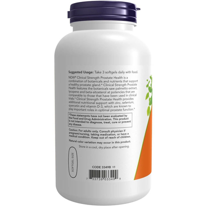 NOW Foods Prostate Health Clinical Strength 180 Softgels - Sexual Health at MySupplementShop by NOW Foods