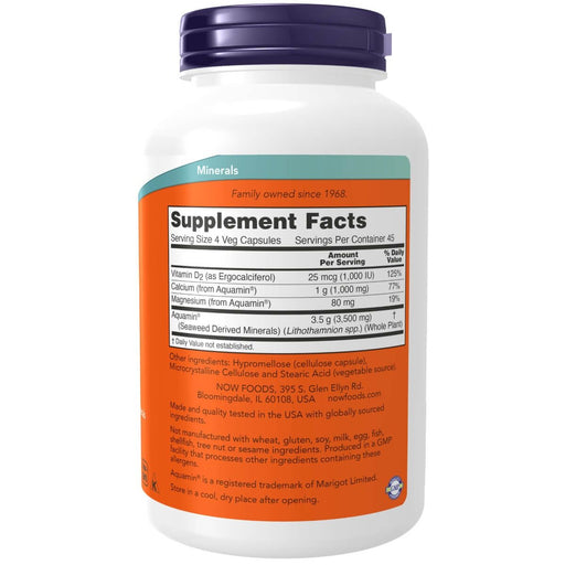 NOW Foods Red Mineral Algae Plus Vitamin D-2 180 Veg Capsules - Vitamins & Minerals at MySupplementShop by NOW Foods