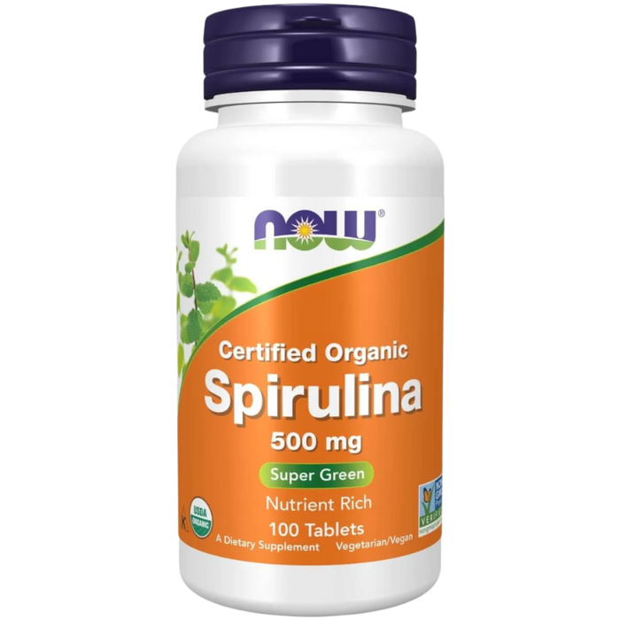NOW Foods Spirulina Bio, 500 mg – 100 Tabletten