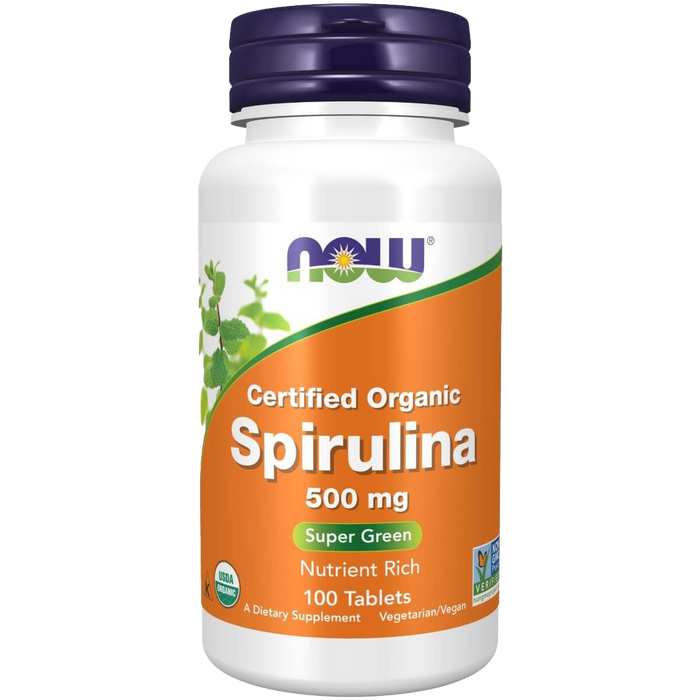 NOW Foods Spirulina Bio, 500 mg – 100 Tabletten