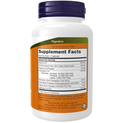 NOW Foods Super Enzymes 90 Capsules - Health and Wellbeing at MySupplementShop by NOW Foods