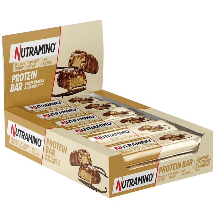 Nutramino Protein Bar 12 x 55g - Crispy Vanilla & Caramel - Protein Bar at MySupplementShop by Nutramino