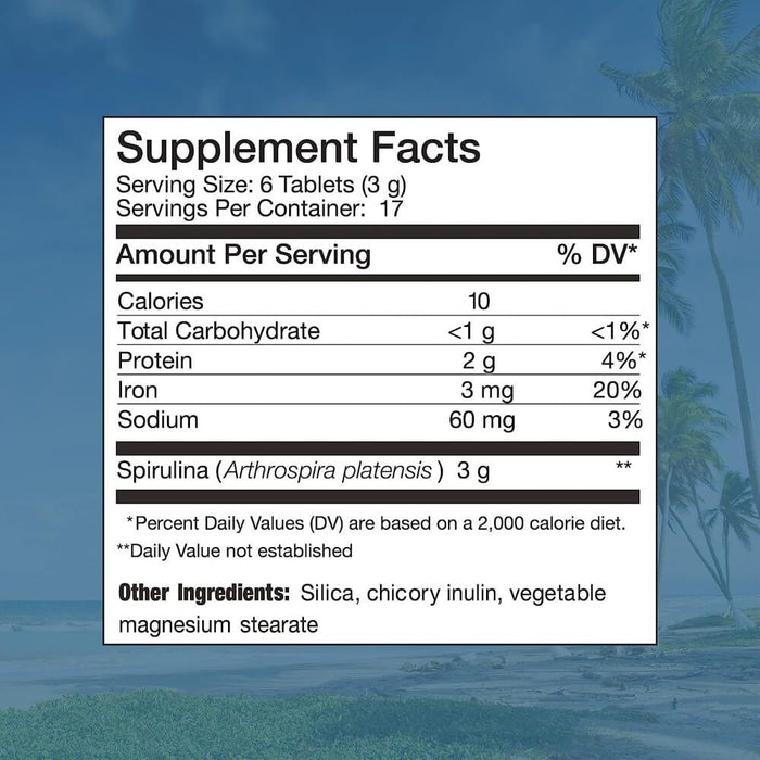 Nutrex Pure Hawaiian Spirulina 100 Tablets - Detox & Cleanse at MySupplementShop by Nutrex