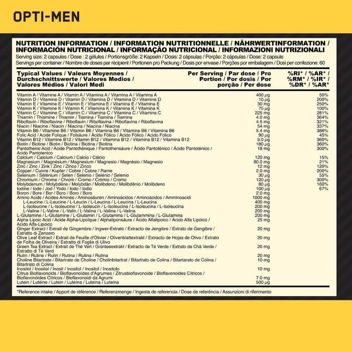 Optimum Nutrition Opti-Men Multivitamin 90 Capsules