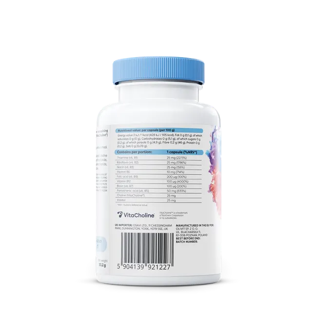 Osavi B-Komplex mit Cholin und Inositol – 120 vegane Kapseln